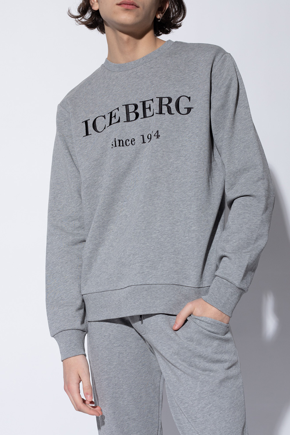Iceberg sweatshirt colour-block with logo